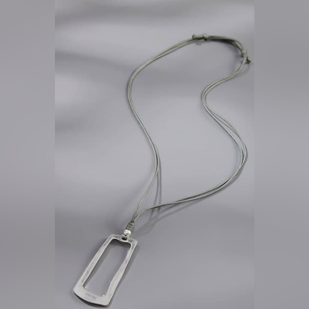J.Jill Modern Elements Rectangular Pendant Neckla… - image 1